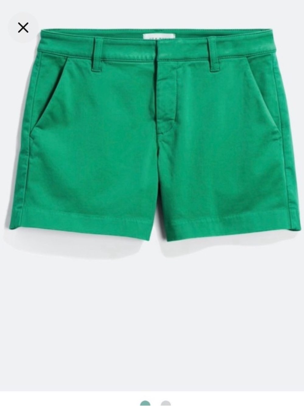 Lila Ryan Green Linen Blend Shorts Size 4